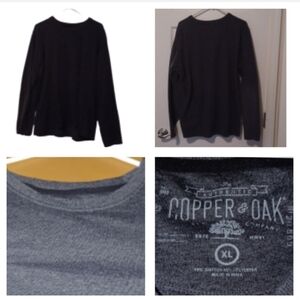 💙🌺Dark Gray Shirt With Long Sleeves🎉